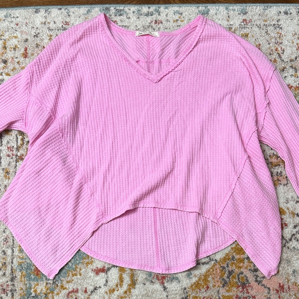 We The Free Soft Pink Knit Top